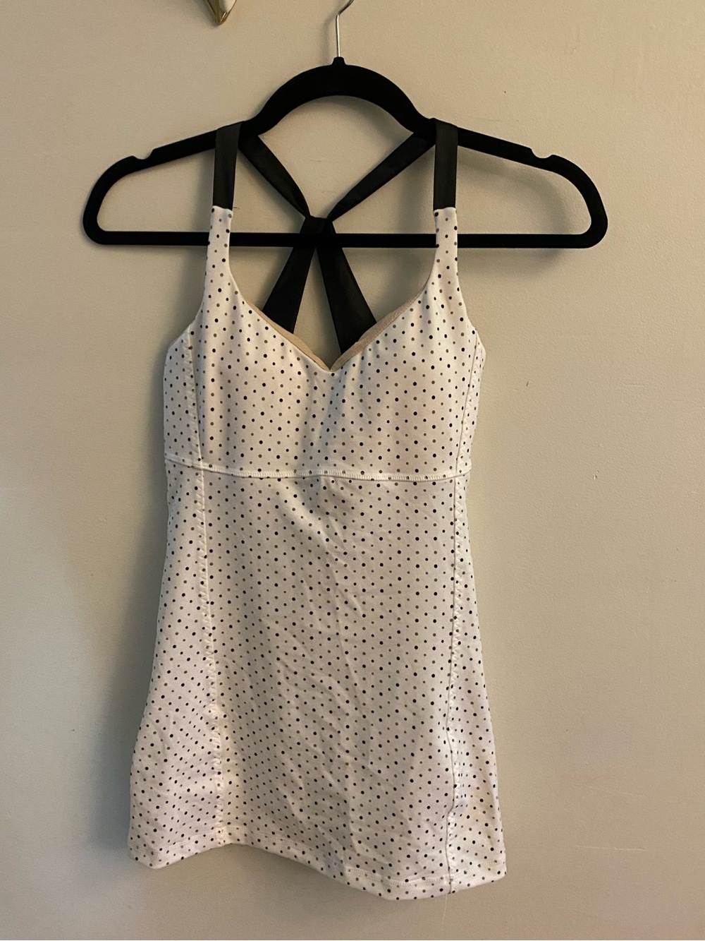 Lululemon Ribbon Back Polka Dot Practice Daily Tank